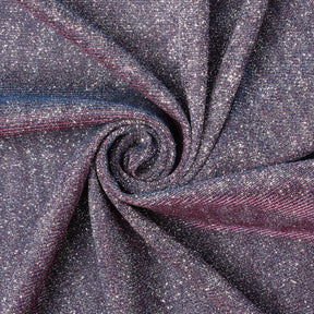 Shiny Metallic Moonlight On Interlock Fabrics SV575851 Purple & Royal On Black 1