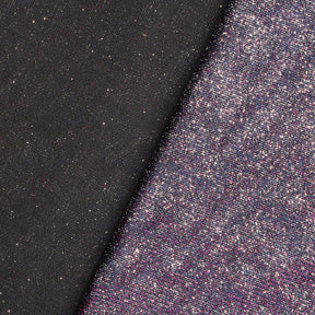 Shiny Metallic Moonlight On Interlock Fabrics SV575851 Purple & Royal On Black 3