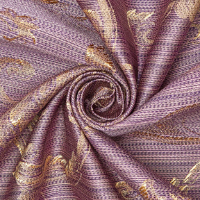 Extra Wide Vine Upholstery Jacquard Fabric SV576832 1 Lilac / Gold 2