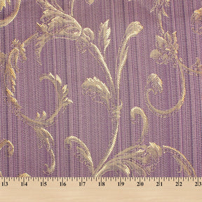 Extra Wide Vine Upholstery Jacquard Fabric SV576832 1 Lilac / Gold 5
