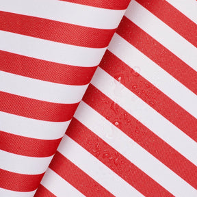 Ottertex Waterproof Canvas Slim Stripes Print Fabric SV576841 Silm Stripes Print - Red Image A4