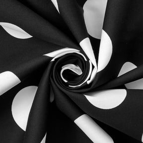 Extra Large Polka Dot Cotton Poplin Fabric 58 60 Inch SV576928 Black / White A2