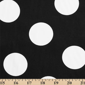 Extra Large Polka Dot Cotton Poplin Fabric 58 60 Inch SV576928 Black / White A9