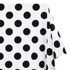 Extra Large Polka Dot Cotton Poplin Fabric 58 60 Inch SV576936 White / Black A1