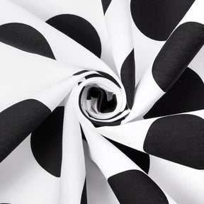 Extra Large Polka Dot Cotton Poplin Fabric 58 60 Inch SV576936 White / Black A2