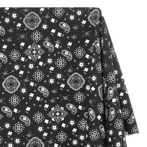 Paisley Print Bandana Broadcloth Fabric SV576978 Black 1