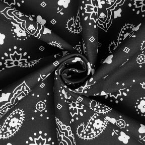 Paisley Print Bandana Broadcloth Fabric SV576978 Black 2