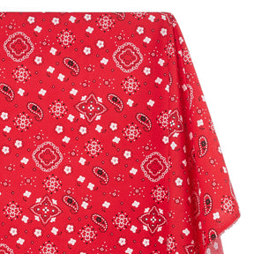 Paisley Print Bandana Broadcloth Fabric SV576983 Red 1