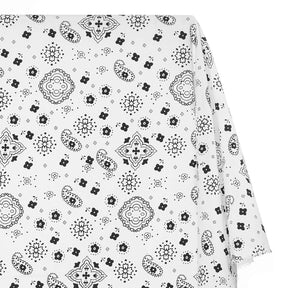 Paisley Print Bandana Broadcloth Fabric SV576986 White 1