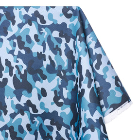 Ottertex Waterproof Canvas Military Camo Print Fabric SV577104 Blue Image A1
