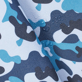 Ottertex Waterproof Canvas Military Camo Print Fabric SV577104 Blue Image A4