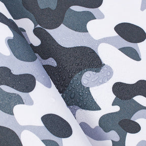 Ottertex Waterproof Canvas Military Camo Print Fabric SV577105 Grey Image A4