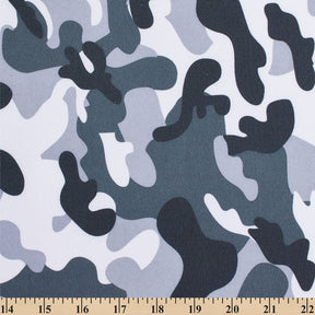 Ottertex Waterproof Canvas Military Camo Print Fabric SV577105 Grey Image A9