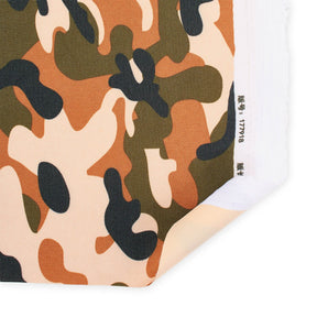 Ottertex Waterproof Canvas Military Camo Print Fabric SV577106 Brown Image A5