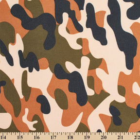 Ottertex Waterproof Canvas Military Camo Print Fabric SV577106 Brown Image A9