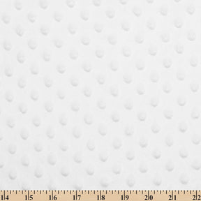 Minky Dot Fabric SV577188 White 3