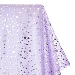 Crystal Organza Printed Fabric SV577270 Lilac 1