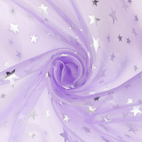 Crystal Organza Printed Fabric SV577270 Lilac 2