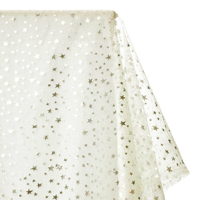 Crystal Organza Printed Fabric SV577271 Off White 1