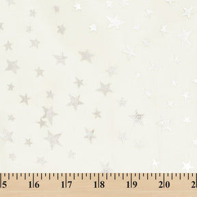 Crystal Organza Printed Fabric SV577271 Off White 3