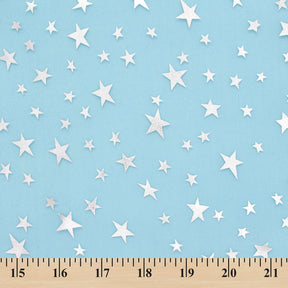 Crystal Organza Printed Fabric SV577273 Turquoise 3