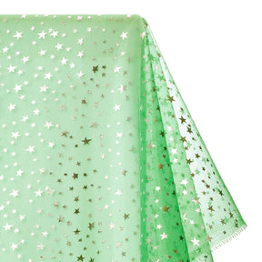 Crystal Organza Printed Fabric SV577274 Kelly Green 1