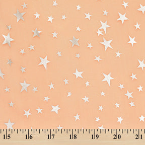 Crystal Organza Printed Fabric SV577275 Orange 3