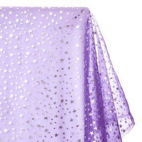 Crystal Organza Printed Fabric SV577277 Purple 1