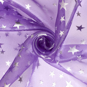 Crystal Organza Printed Fabric SV577277 Purple 2