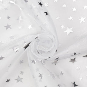 Crystal Organza Printed Fabric SV577279 White 2