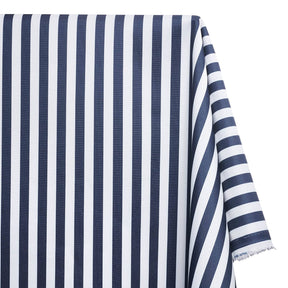 Ottertex Waterproof Canvas Slim Stripes Print Fabric SV577284 Navy Blue Image A1