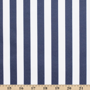 Ottertex Waterproof Canvas Slim Stripes Print Fabric SV577284 Navy Blue Image A9