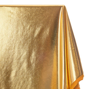 Metallic Stretch Foil Lame On Interlock Knit Fabric SV577299 Gold 2