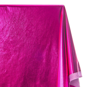 Metallic Stretch Foil Lame On Interlock Knit Fabric SV577301 Fuchsia 2