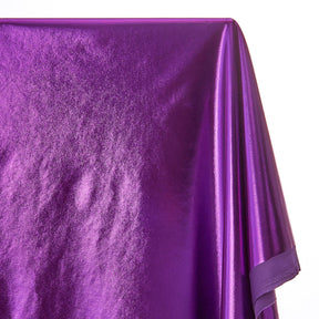 Metallic Stretch Foil Lame On Interlock Knit Fabric SV577307 Purple 2