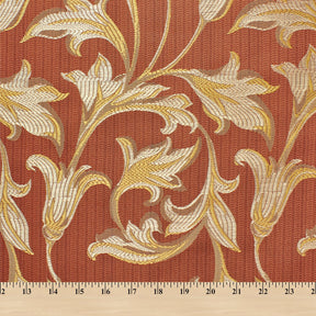 Extra Wide Bloom Upholstery Jacquard Fabric SV577415 1 Bronze / Gold 5