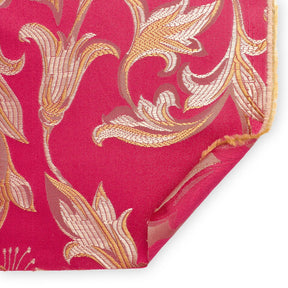 Extra Wide Bloom Upholstery Jacquard Fabric SV577418 1 Fuchsia / Gold 3