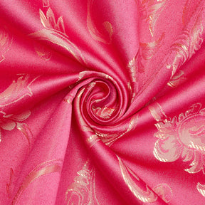Extra Wide Vine Upholstery Jacquard Fabric SV577419 1 Fuchsia / Gold 2