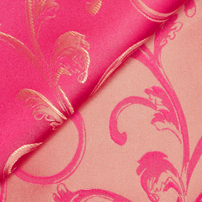 Extra Wide Vine Upholstery Jacquard Fabric SV577419 1 Fuchsia / Gold 4