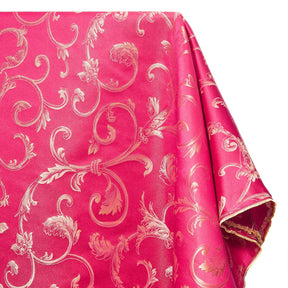 Extra Wide Vine Upholstery Jacquard Fabric SV577419 1 Fuchsia / Gold 1