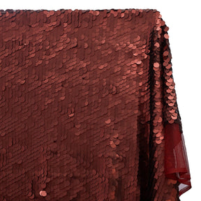 Paillette Circle Sequins On Mesh Fabric SV582958 Burgundy Image A1