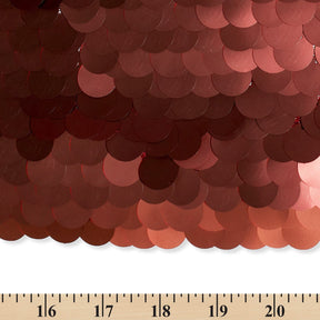 Paillette Circle Sequins On Mesh Fabric SV582958 Burgundy Image A9
