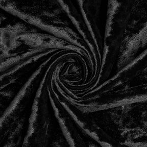 Crushed Velvet Fabric SV577701 Black 1