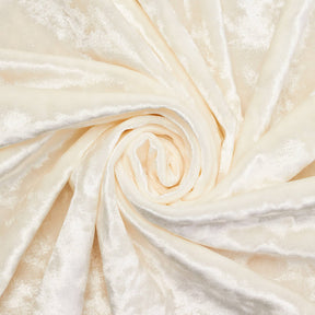 Crushed Velvet Fabric SV577706 Off White 1