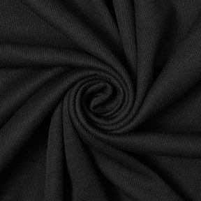 Doux French Rib Knit Fabric SV577885 Black 2