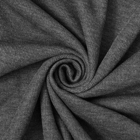 Doux French Rib Knit Fabric SV577892 Charcoal 2