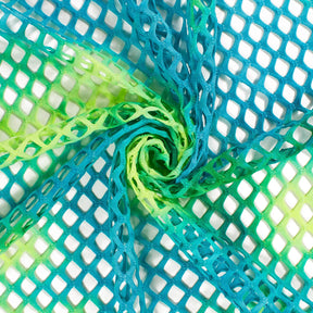 Cabaret Stretch Mesh Fabric SV577930 Teal / Neon Green 1