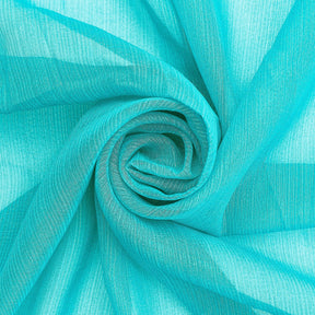 Zari Metallic Chiffon Jacquard Fabric SV578220 Turquoise A2