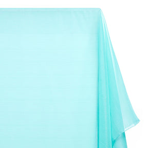 Zari Metallic Chiffon Jacquard Fabric SV578222 Aqua Blue A1