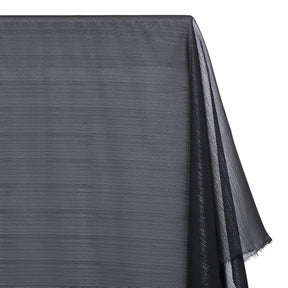 Zari Metallic Chiffon Jacquard Fabric SV578228 Black A1